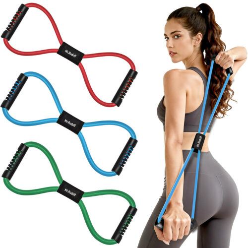 Mr. Rudolf Resistance Bands, Bands for Women Men, 8 Shaped Resistance Bands for Arms.