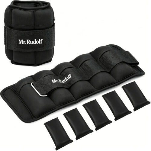 Mr.Rudolf Adjustable Ankle Wrist Weight Straps, Removable Weighted Leg Weights for Fitness Walking Strength Training